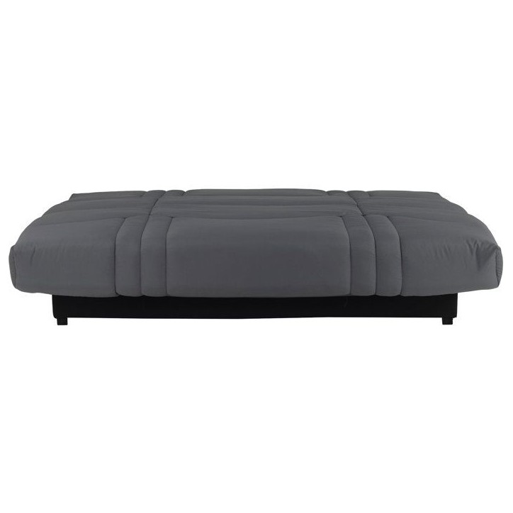 Canapé convertible Clic-clac - 3 places - Tissu Gris Anthracite - 190 x 90 x 92 cm - PIXIE