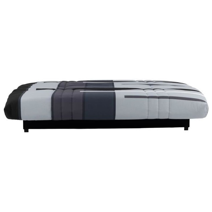 Banquette clic-clac - 3 places - Piste Gris - 190 x 90 x 92 cm - PIXIE