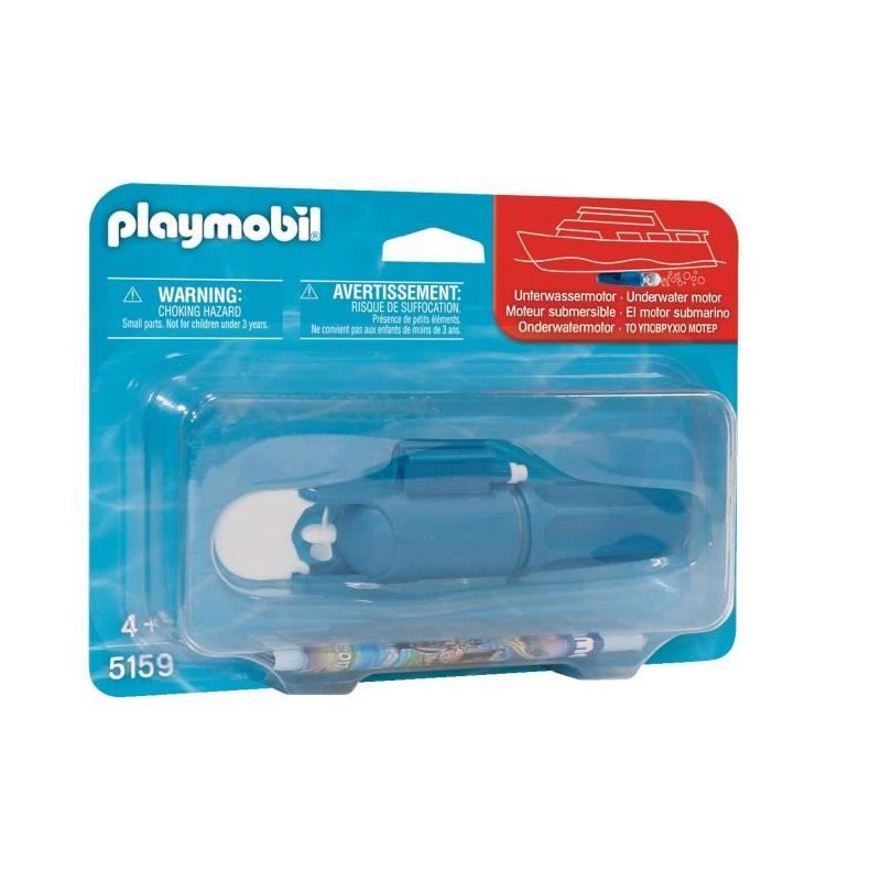 PLAYMOBIL - Moteur Submersible - 5159 - Pour Bateaux PLAYMOBIL - Enfan