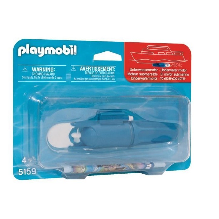 PLAYMOBIL - Moteur Submersible - 5159 - Pour Bateaux PLAYMOBIL - Enfant 4 ans et + - Mixte - Bleu PLAYMOBIL - Moteur Submersible - 5159 - Pour Bateaux PLAYMOBIL - Enfant 4 ans et + - Mixte - Bleu