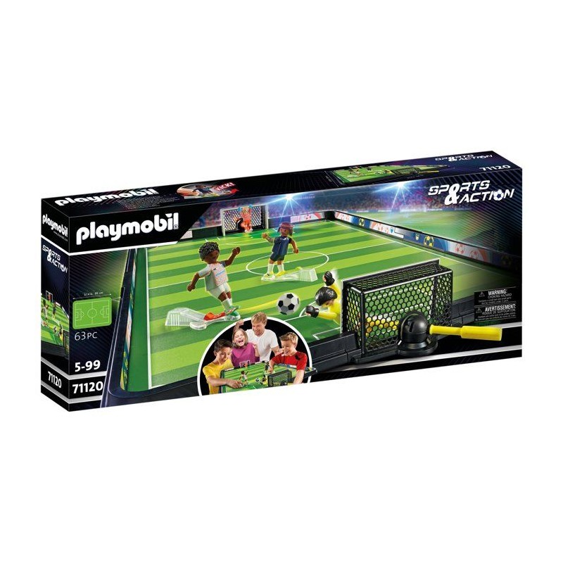 PLAYMOBIL 71120 Stade de football, My Life Sport & action, avec mécan