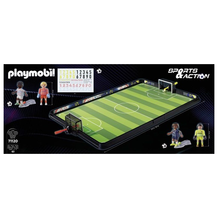 PLAYMOBIL 71120 Stade de football, My Life Sport & action, avec mécanisme de tir et 2 buts pour jouer, 63 pieces, des 4 ans PLAYMOBIL 71120 Stade de football, My Life Sport & action, avec mécanisme de tir et 2 buts pour jouer, 63 pieces, des 4 ans