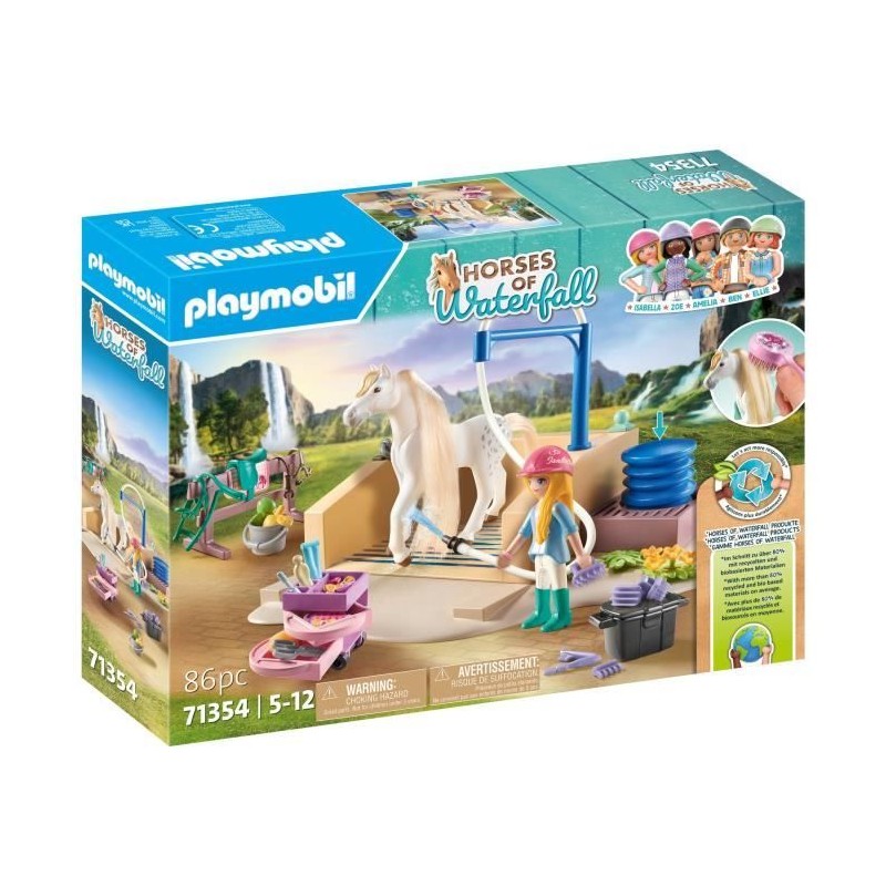 PLAYMOBIL 71354 Isabella & Lioness aire de lavage - Horses of Waterfal