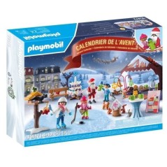 PLAYMOBIL 71472 Calendrier de l'Avent Marché de Noël, 24 surprises,