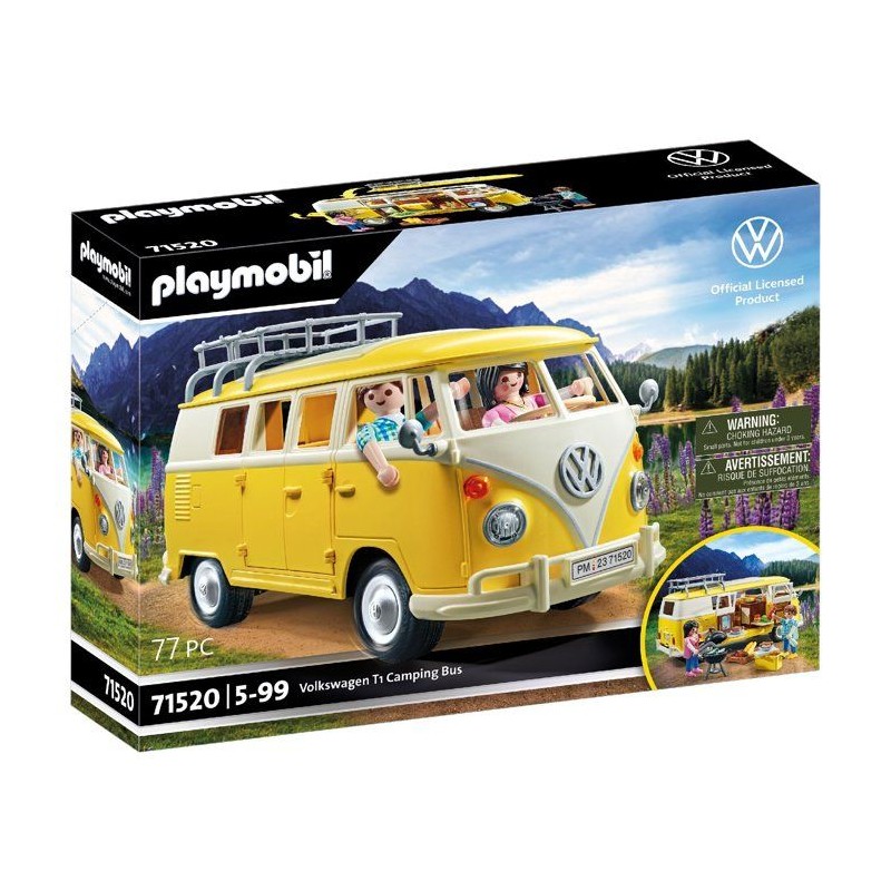 PLAYMOBIL 71520 Volkswagen T1 Combi jaune, Classic Car, Voiture de col