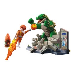 Playmobil 71831 Les super-héros contre le lézard géant, Super Heroe