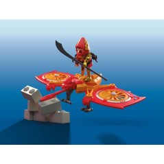 PLAYMOBIL 71833 Super-héros et son drone contre un ninja, Super Heroe