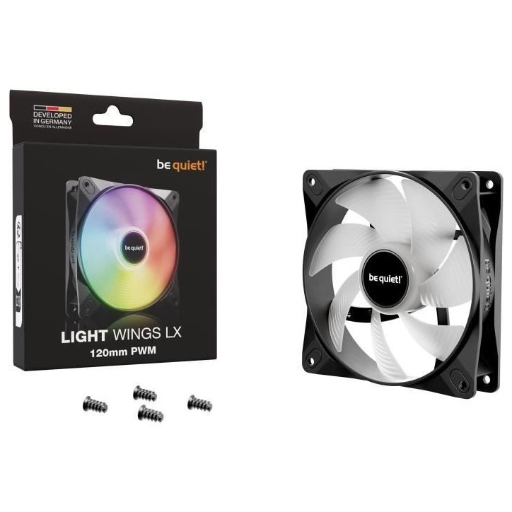 BE QUIET! - Light Wings LX - Ventilateur Boîtier - BL120 - 120 mm - PWM