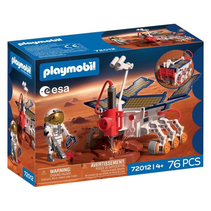 PLAYMOBIL 72012 Rover d'exploration sur Mars de l'ESA, L'espace, 76 pieces, des 4 ans