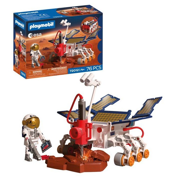 PLAYMOBIL 72012 Rover d'exploration sur Mars de l'ESA, L'espace, 76 pieces, des 4 ans