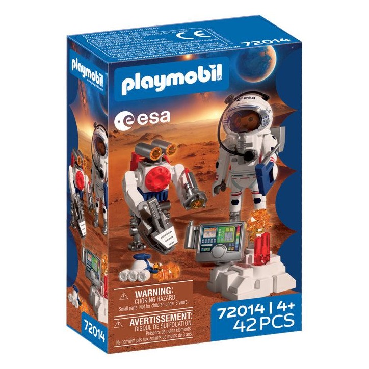 PLAYMOBIL 72014 Astronaute de l'ESA avec robot, L'espace, 42 pieces, des 4 ans PLAYMOBIL 72014 Astronaute de l'ESA avec robot, L'espace, 42 pieces, des 4 ans