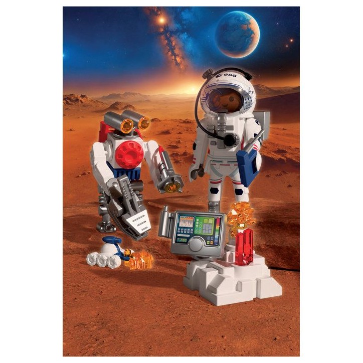 PLAYMOBIL 72014 Astronaute de l'ESA avec robot, L'espace, 42 pieces, des 4 ans PLAYMOBIL 72014 Astronaute de l'ESA avec robot, L'espace, 42 pieces, des 4 ans