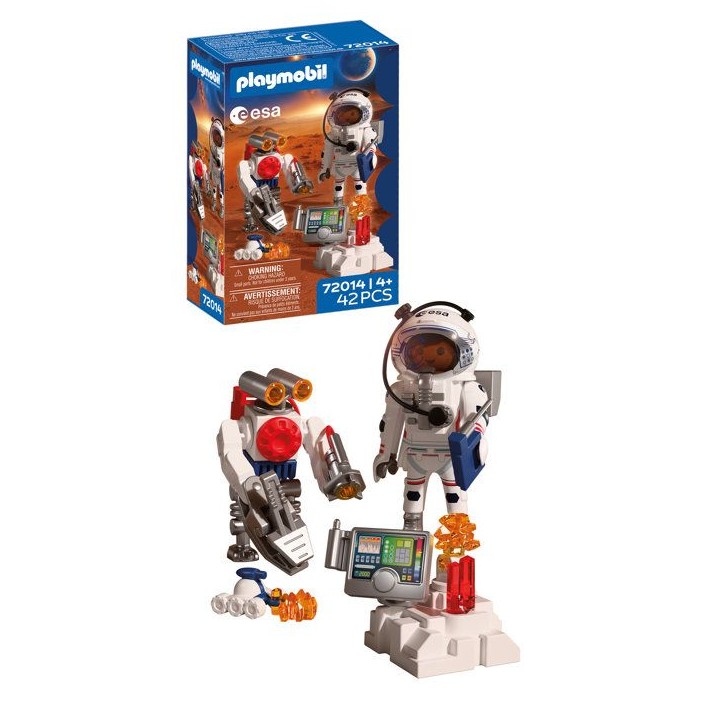 PLAYMOBIL 72014 Astronaute de l'ESA avec robot, L'espace, 42 pieces, des 4 ans PLAYMOBIL 72014 Astronaute de l'ESA avec robot, L'espace, 42 pieces, des 4 ans