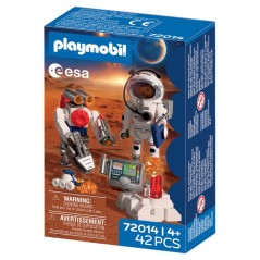 PLAYMOBIL 72014 Astronaute de l'ESA avec robot, L'espace, 42 pieces, d