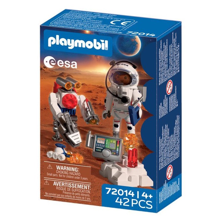 PLAYMOBIL 72014 Astronaute de l'ESA avec robot, L'espace, 42 pieces, des 4 ans PLAYMOBIL 72014 Astronaute de l'ESA avec robot, L'espace, 42 pieces, des 4 ans