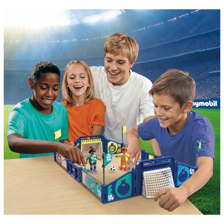 PLAYMOBIL 72056 Stade de football et défis, My Life Sport & action, avec mécanisme de tir et 2 buts pour jouer, 78 pieces, des PLAYMOBIL 72056 Stade de football et défis, My Life Sport & action, avec mécanisme de tir et 2 buts pour jouer, 78 pieces, des