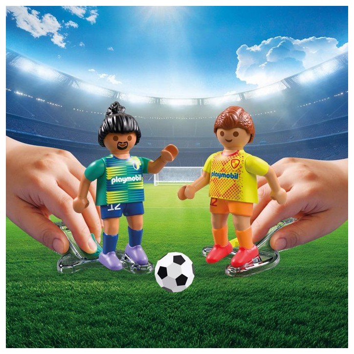 PLAYMOBIL 72056 Stade de football et défis, My Life Sport & action, avec mécanisme de tir et 2 buts pour jouer, 78 pieces, des PLAYMOBIL 72056 Stade de football et défis, My Life Sport & action, avec mécanisme de tir et 2 buts pour jouer, 78 pieces, des