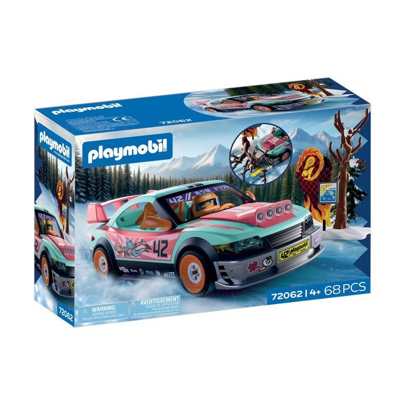 PLAYMOBIL 72062 Voiture de rallye, Véhicule de course, 68 pieces, Des