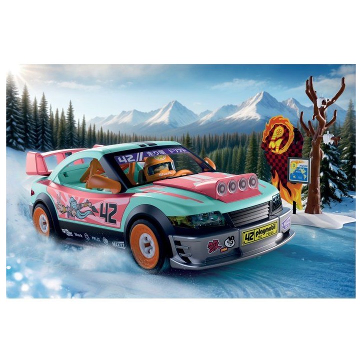 PLAYMOBIL 72062 Voiture de rallye, Véhicule de course, 68 pieces, Des 4 ans