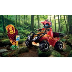 PLAYMOBIL 72064 Quad tout-terrain, Véhicule de course, 34 pieces, Des 4 ans