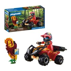 PLAYMOBIL 72064 Quad tout-terrain, Véhicule de course, 34 pieces, Des