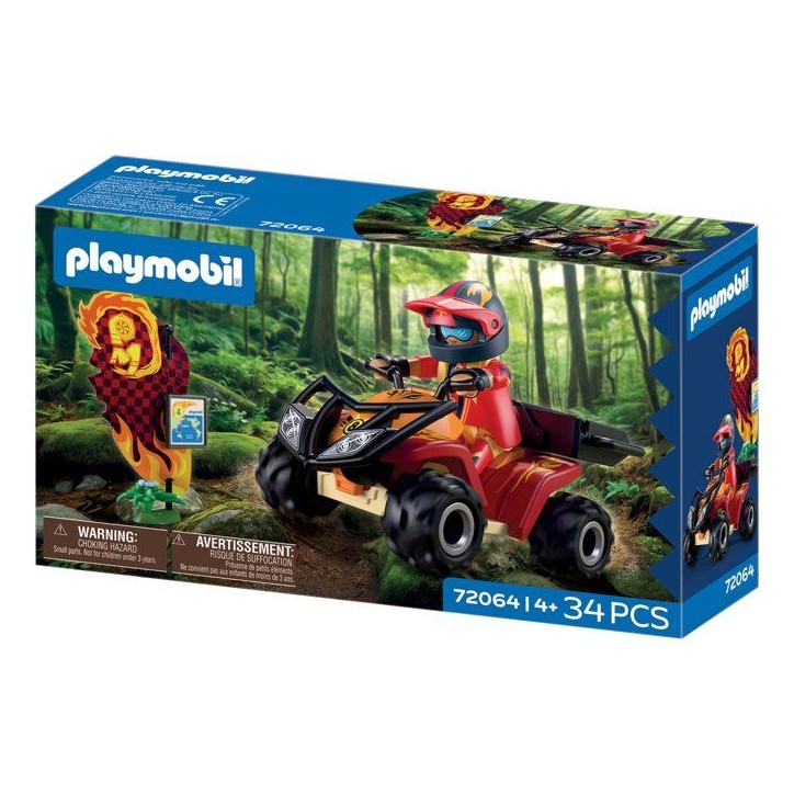 PLAYMOBIL 72064 Quad tout-terrain, Véhicule de course, 34 pieces, Des 4 ans PLAYMOBIL 72064 Quad tout-terrain, Véhicule de course, 34 pieces, Des 4 ans