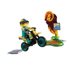PLAYMOBIL 72065 Motocross, Véhicule de course, 21 pieces, rider & acc