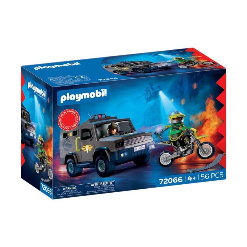 PLAYMOBIL 72066 Fourgon d'intervention des forces spéciales, City Act