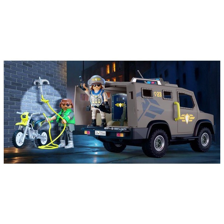 PLAYMOBIL 72066 Fourgon d'intervention des forces spéciales, City Action, Les policiers, Promo Pack, 56 pieces, des 4 ans PLAYMOBIL 72066 Fourgon d'intervention des forces spéciales, City Action, Les policiers, Promo Pack, 56 pieces, des 4 ans