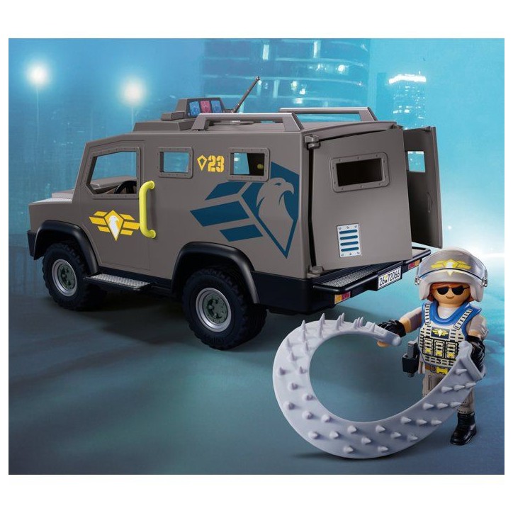 PLAYMOBIL 72066 Fourgon d'intervention des forces spéciales, City Action, Les policiers, Promo Pack, 56 pieces, des 4 ans PLAYMOBIL 72066 Fourgon d'intervention des forces spéciales, City Action, Les policiers, Promo Pack, 56 pieces, des 4 ans