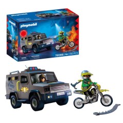 PLAYMOBIL 72066 Fourgon d'intervention des forces spéciales, City Act
