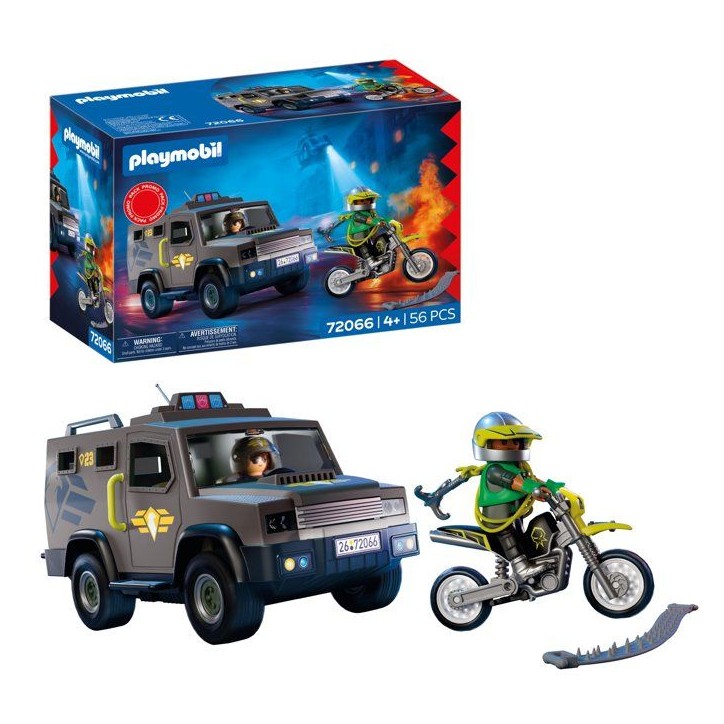 PLAYMOBIL 72066 Fourgon d'intervention des forces spéciales, City Action, Les policiers, Promo Pack, 56 pieces, des 4 ans PLAYMOBIL 72066 Fourgon d'intervention des forces spéciales, City Action, Les policiers, Promo Pack, 56 pieces, des 4 ans