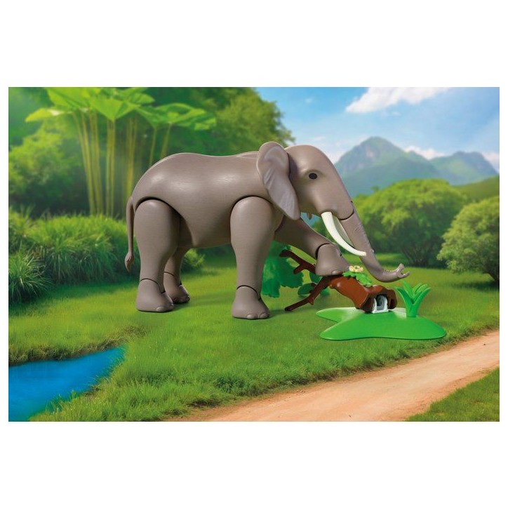 PLAYMOBIL 72068 Eléphants et soigneur animalier, My Life, Le Zoo, Promo pack, 43 pieces, Des 4 ans PLAYMOBIL 72068 Eléphants et soigneur animalier, My Life, Le Zoo, Promo pack, 43 pieces, Des 4 ans