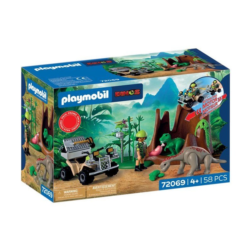 PLAYMOBIL 72069 L'antre du dinosaure, Dinos, Promo pack, 58 pieces, De