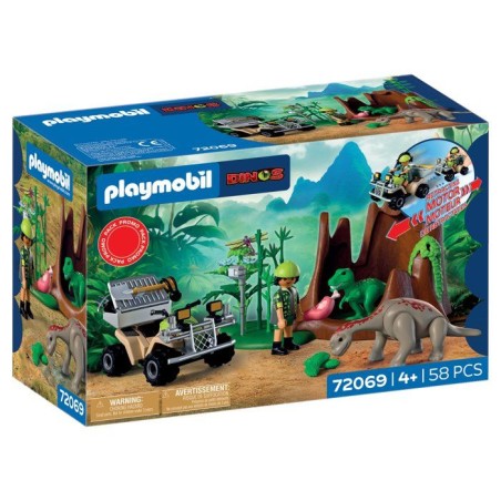 PLAYMOBIL 72069 L'antre du dinosaure, Dinos, Promo pack, 58 pieces, De
