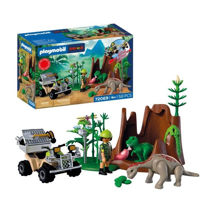 PLAYMOBIL 72069 L'antre du dinosaure, Dinos, Promo pack, 58 pieces, Des 4 ans PLAYMOBIL 72069 L'antre du dinosaure, Dinos, Promo pack, 58 pieces, Des 4 ans