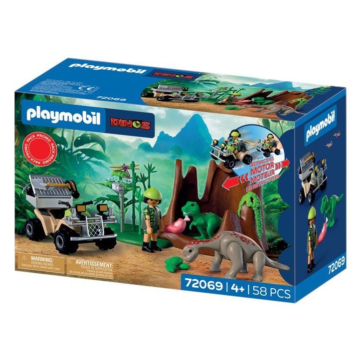PLAYMOBIL 72069 L'antre du dinosaure, Dinos, Promo pack, 58 pieces, Des 4 ans PLAYMOBIL 72069 L'antre du dinosaure, Dinos, Promo pack, 58 pieces, Des 4 ans