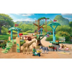 PLAYMOBIL 72070 Zoo : Parc aventure au milieu des animaux sauvages, univers miniature, 169 pieces, des 4 ans