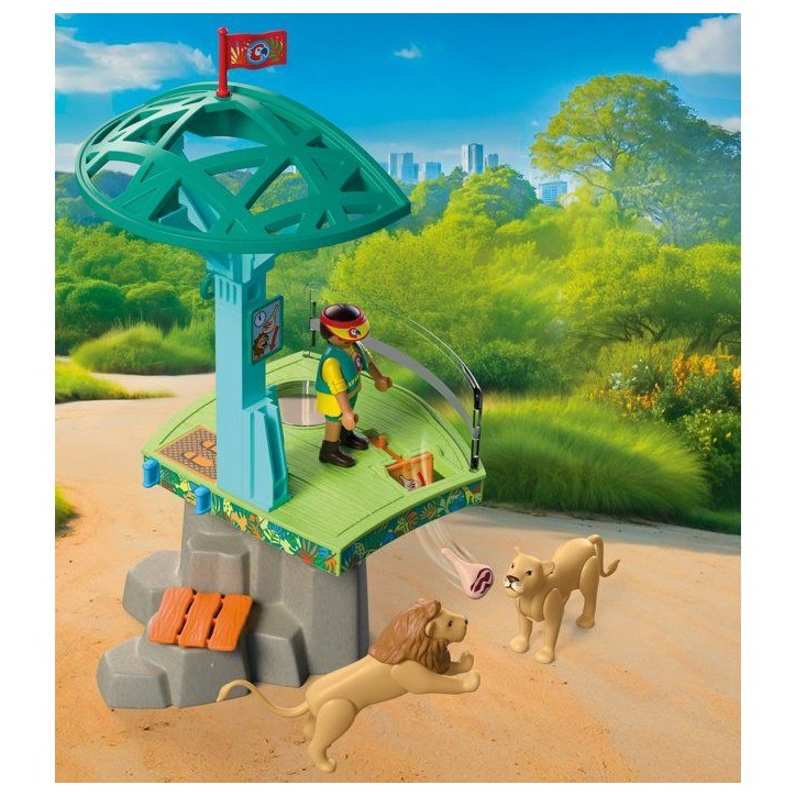 PLAYMOBIL 72070 Zoo : Parc aventure au milieu des animaux sauvages, univers miniature, 169 pieces, des 4 ans PLAYMOBIL 72070 Zoo : Parc aventure au milieu des animaux sauvages, univers miniature, 169 pieces, des 4 ans