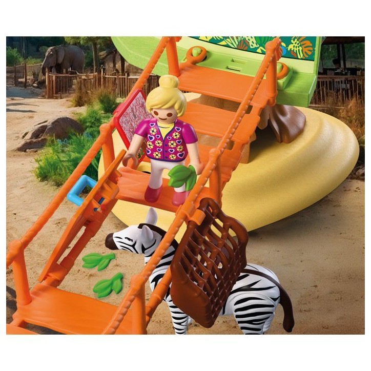 PLAYMOBIL 72070 Zoo : Parc aventure au milieu des animaux sauvages, univers miniature, 169 pieces, des 4 ans PLAYMOBIL 72070 Zoo : Parc aventure au milieu des animaux sauvages, univers miniature, 169 pieces, des 4 ans