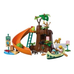 PLAYMOBIL 72071 Zoo : Au coeur de la jungle, univers miniature, 86 pie