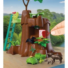 PLAYMOBIL 72071 Zoo : Au coeur de la jungle, univers miniature, 86 pie