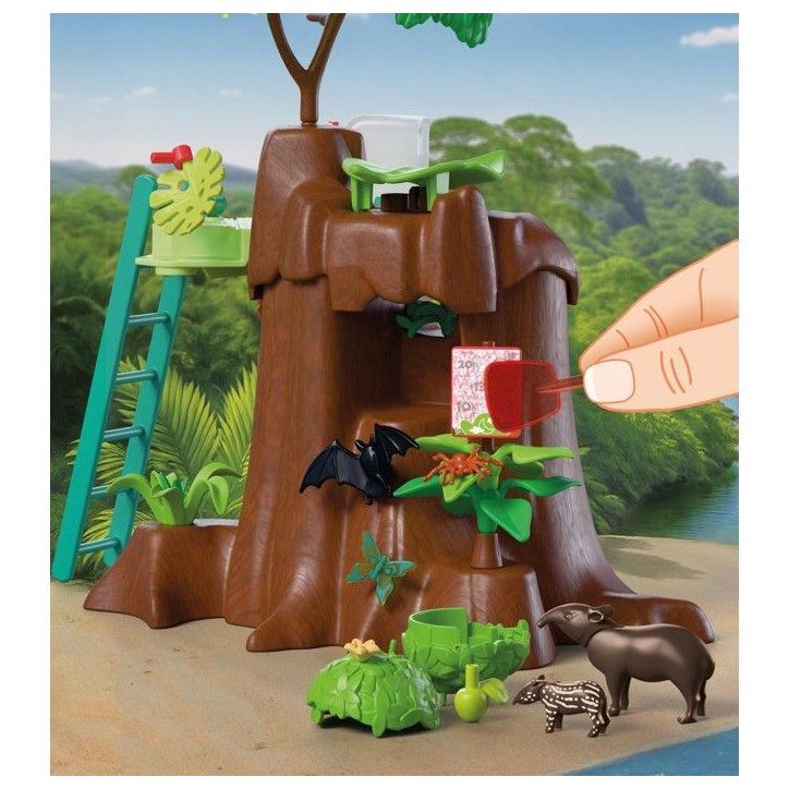 PLAYMOBIL 72071 Zoo : Au coeur de la jungle, univers miniature, 86 pieces, des 4 ans