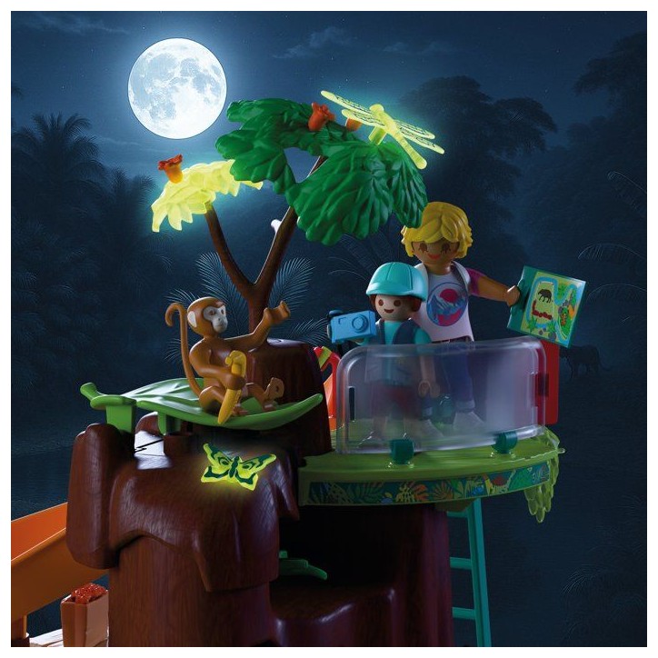 PLAYMOBIL 72071 Zoo : Au coeur de la jungle, univers miniature, 86 pieces, des 4 ans