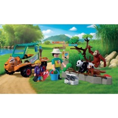 PLAYMOBIL 72072 Zoo : Gardien de zoo et véhicule