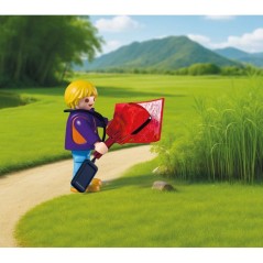 PLAYMOBIL 72072 Zoo : Gardien de zoo et véhicule