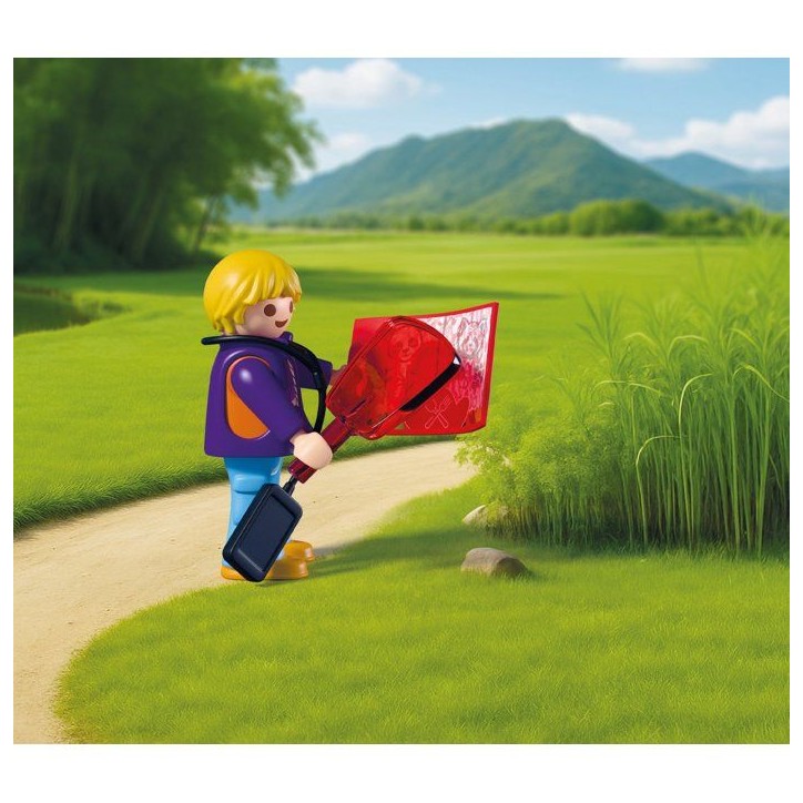 PLAYMOBIL 72072 Zoo : Gardien de zoo et véhicule