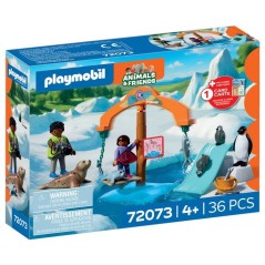 PLAYMOBIL 72073 Zoo : a la découverte de la banquise, univers miniatu