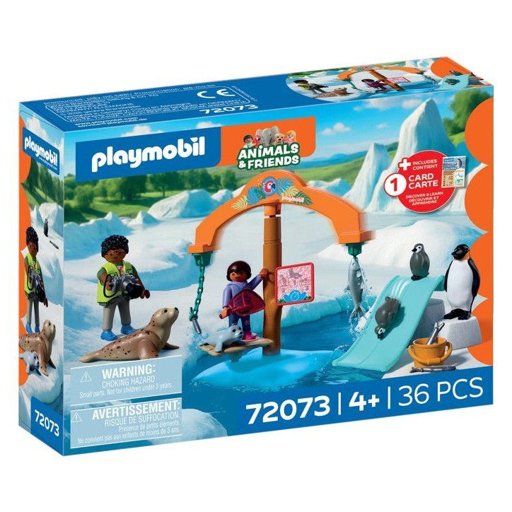 PLAYMOBIL 72073 Zoo : a la découverte de la banquise, univers miniature, 36 pieces, des 4 ans PLAYMOBIL 72073 Zoo : a la découverte de la banquise, univers miniature, 36 pieces, des 4 ans