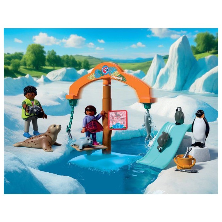 PLAYMOBIL 72073 Zoo : a la découverte de la banquise, univers miniature, 36 pieces, des 4 ans PLAYMOBIL 72073 Zoo : a la découverte de la banquise, univers miniature, 36 pieces, des 4 ans